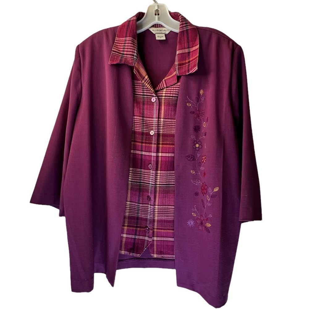 Allison Daley Top With Attached Jacket